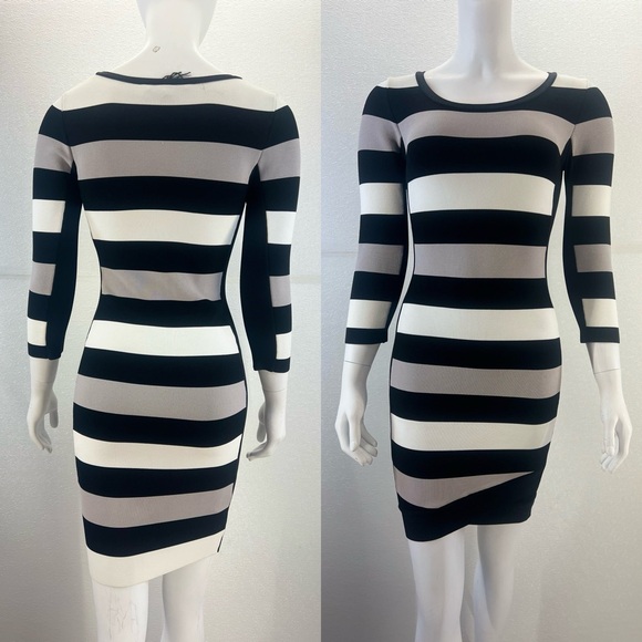 NWOT BCBG Max Azria Kendall Striped Bandage Dress SIZE SMALL - Picture 14 of 17